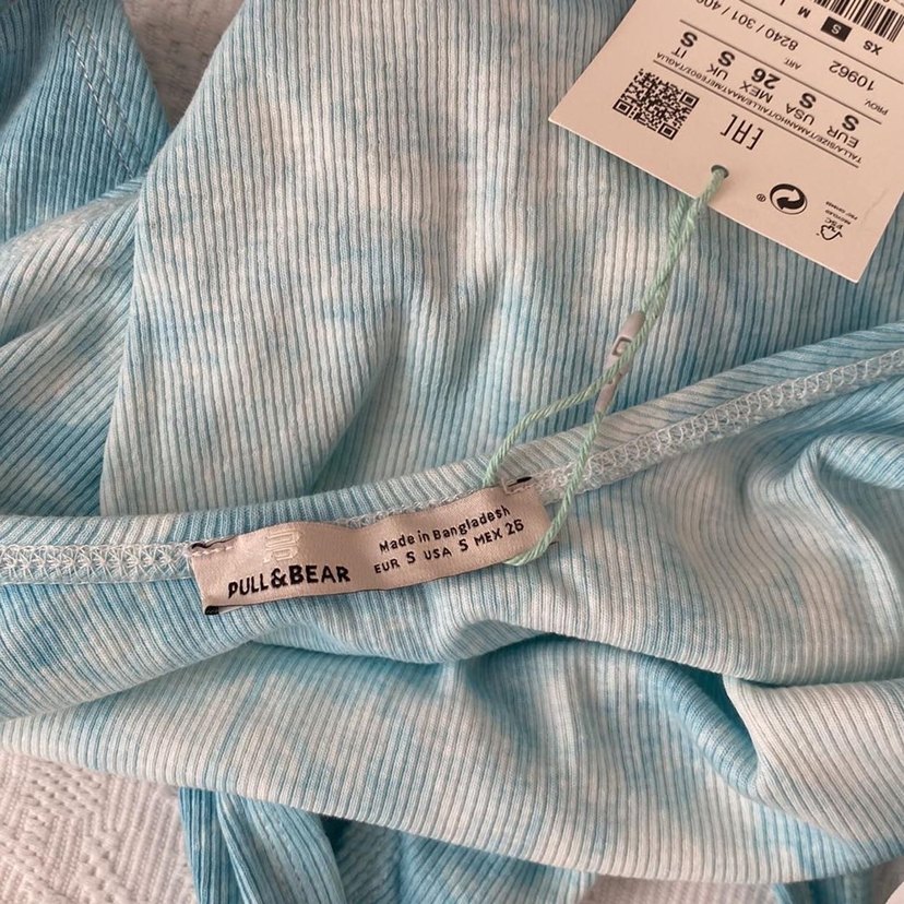 Mavi Batik Desenli Üst - Görsel 4