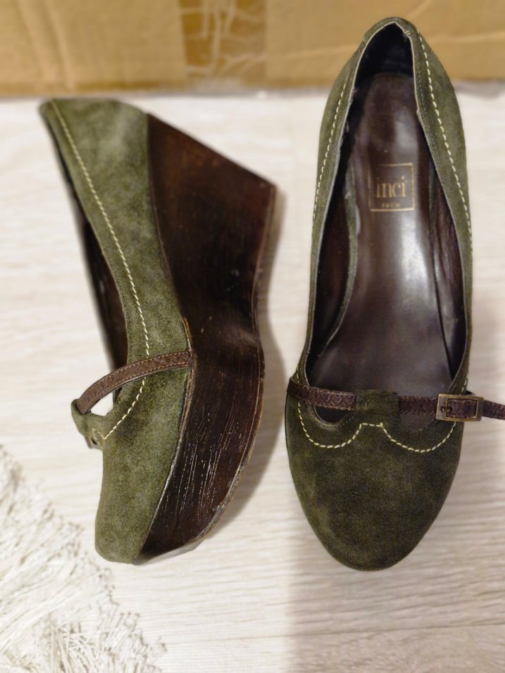 Kadın Süet Klasik Topuklu Ayakkabı - Görsel 2