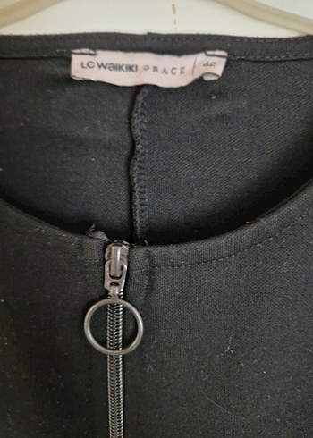 Siyah Fermuarlı Uzun Kadın Pardesü - Görsel 3