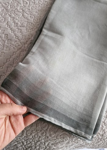 Gri abiye eşarp - Görsel 2