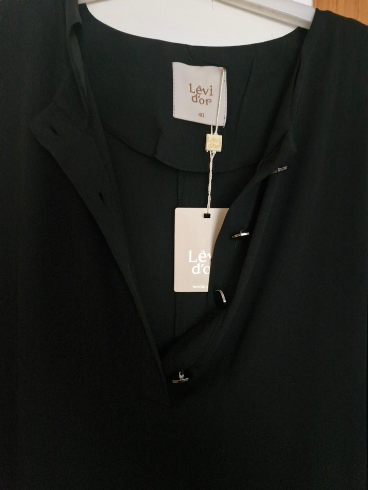 Levidor Siyah Uzun Salaş Abaya - Görsel 2