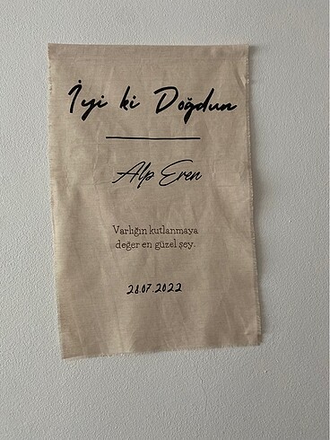Kişiye özel banner doğum günü