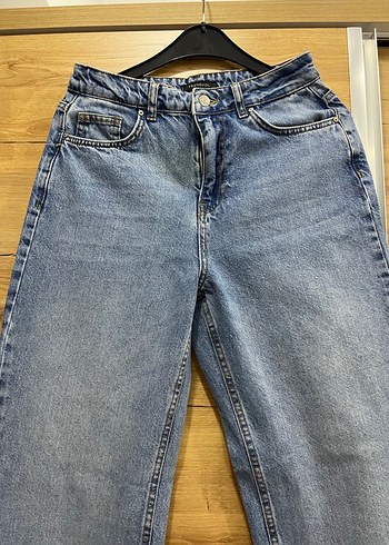36 Beden Trendyol Milla Gri Mavi Kadın Denim Pantolon