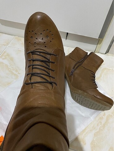 Deri topuklu bot - Görsel 6