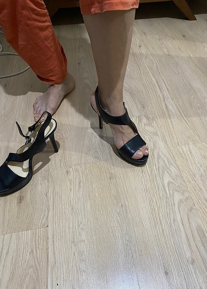 İnce topuklu ayakkabı sandalet - Görsel 5