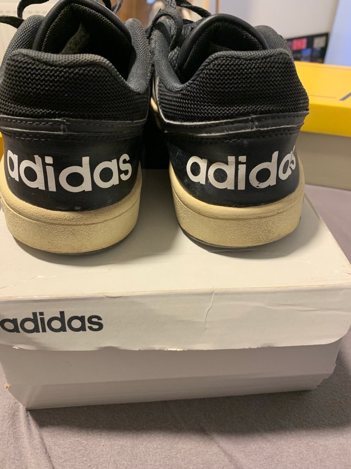 Siyah Adidas Çizgili Bağcıklı Spor Ayakkabı - Görsel 4