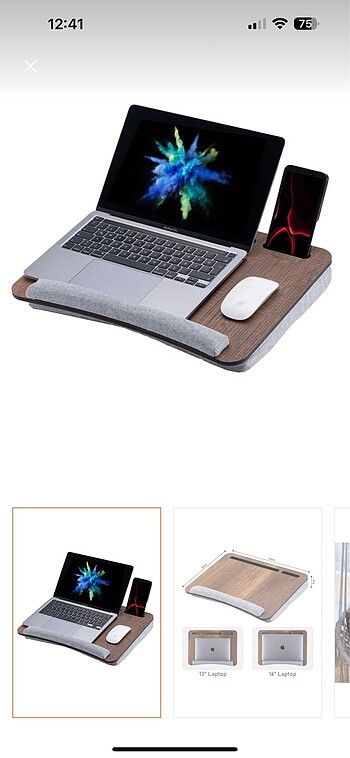 Vigo wood laptop sehpası