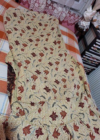 2 adet vintage tekli çekyat örtüsü - Görsel 6