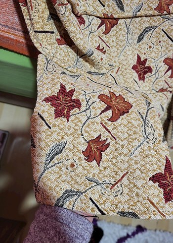 2 adet vintage tekli çekyat örtüsü - Görsel 8