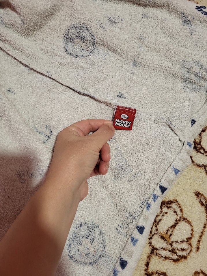 Kapüşonlu Erkek Çocuk Bornoz Beyaz Desenli - Görsel 5