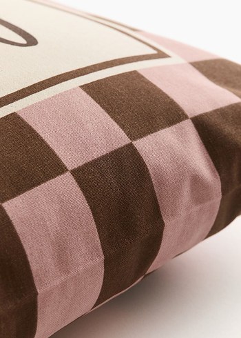 H&M Home Bej Baskılı Yastık Kılıfı More Amor
