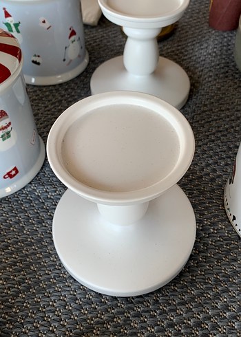 Ikea Beyaz Mumluk 2 Adet