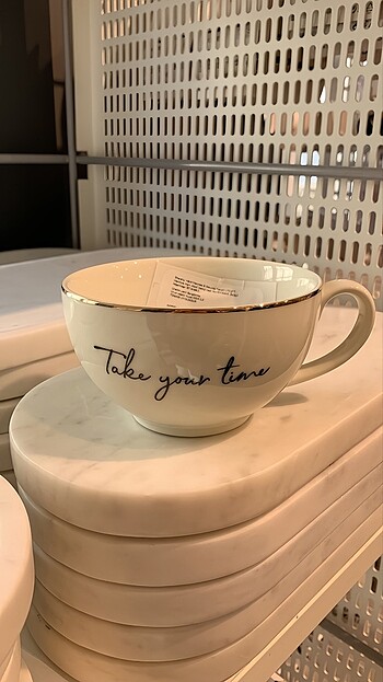 H&M Home Beyaz/ Take Your Time