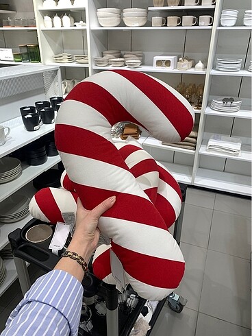 Baston Şeker Şeklinde Yastık 30 cm