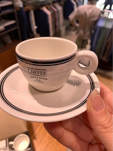 Trendyol & Milla 2 li Baskılı Espresso Kahve Fincan Seti