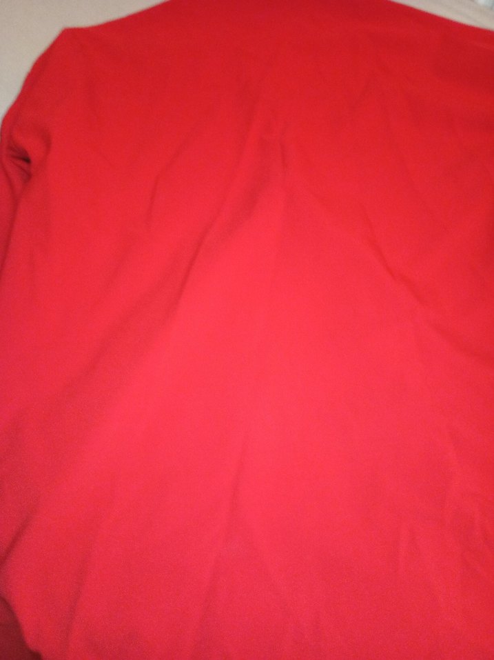 Kırmızı Düğmeli Kadın Gömlek - Görsel 3