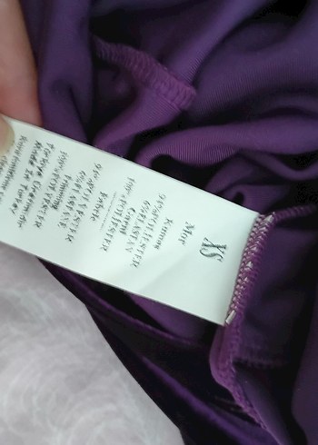 Mor Dantel Detaylı Uzun Kollu Gotik Elbise - Görsel 6