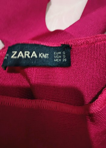 kısa Pembe V Yaka Askılı Elbise ZARA - Görsel 3