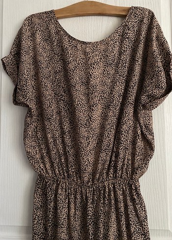 Mango sırt büzgülü detaylı şortlu tulum - Görsel 5