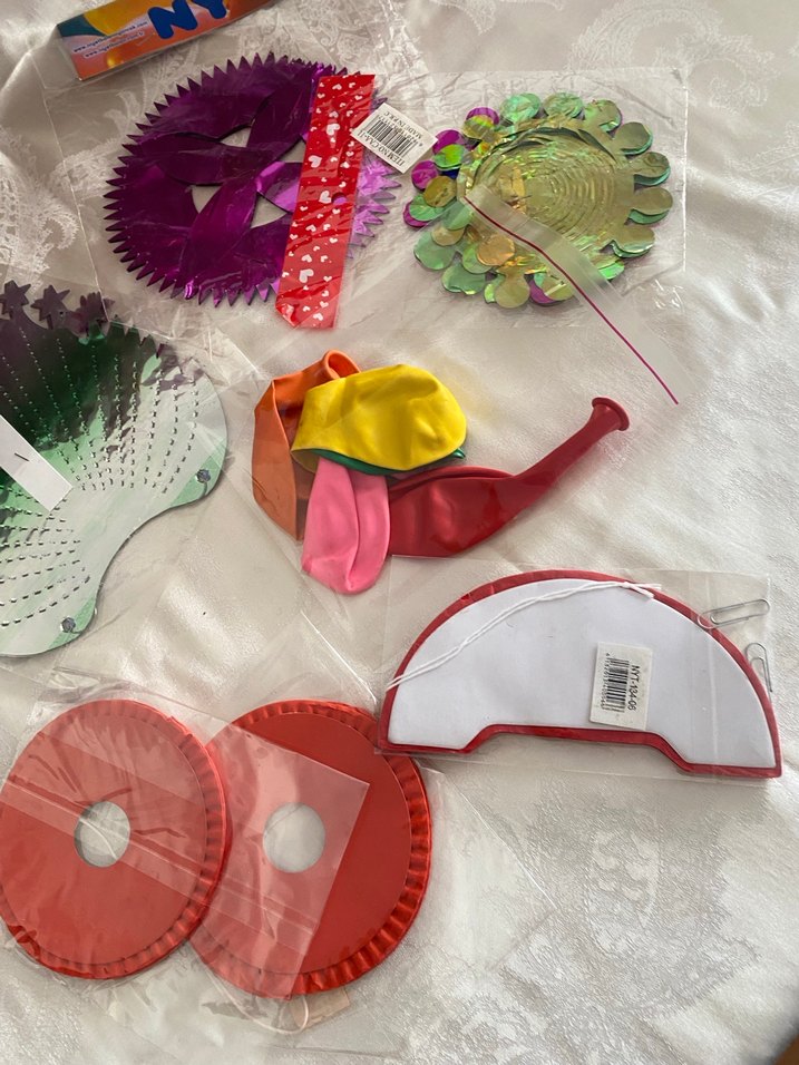 Renkli Parti Süsleri Seti 5+5 - Görsel 4