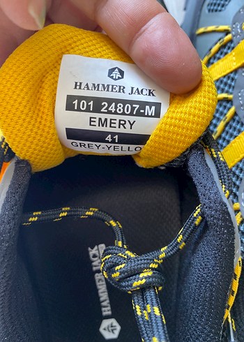 41 Beden sarı Renk Sarı Gri orjinal Outdoor Spor Ayakkabı