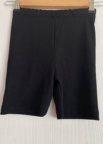 Afsamoda Siyah Fitilli Bermuda Şort