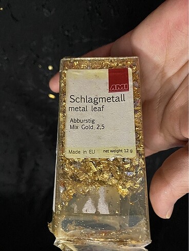 Schlagmetall metal altın pullar