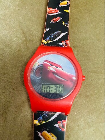 Disney araba (car) çocuk saati - Görsel 2