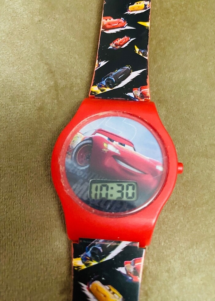 Disney araba (car) çocuk saati - Görsel 2