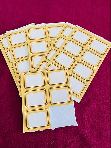  Beden Vintage defter/kitap etiket