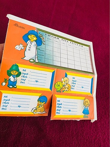 Beden Vintage defter/kitap etiket