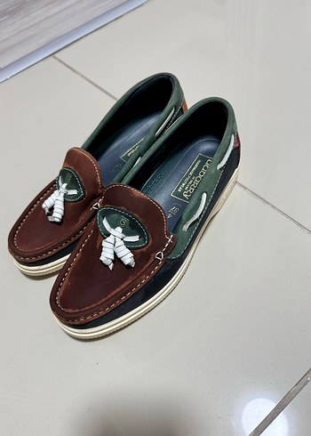 Kahverengi kadın Süet Loafer Ayakkabı - Görsel 2