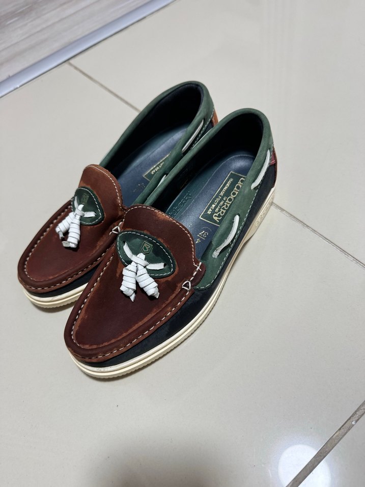 Kahverengi kadın Süet Loafer Ayakkabı - Görsel 2