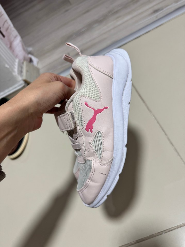 Kız Çocuk Pembe Velcro Spor Ayakkabı - Görsel 2