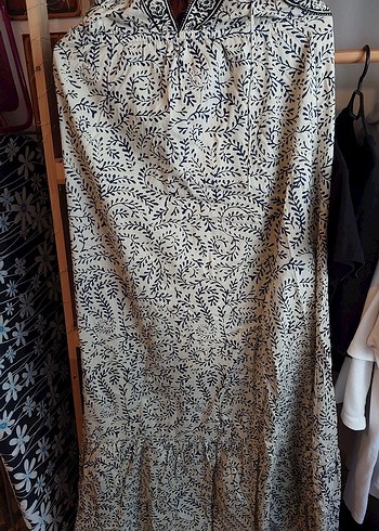 s Beden beyaz Renk pull&bear keten elbise