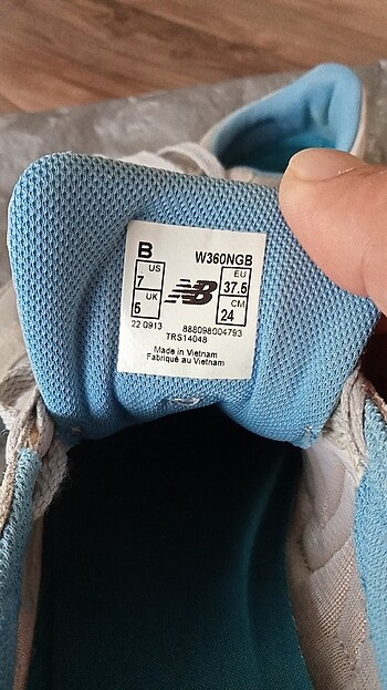 37,5 Beden gri Renk New balance spor ayakkabı