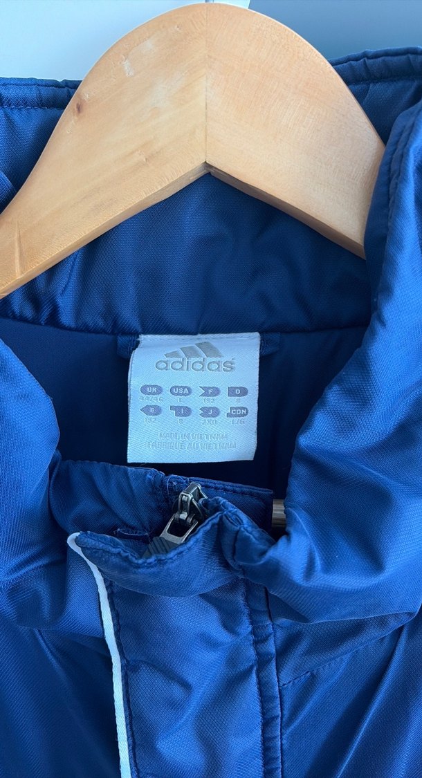 Erkek Lacivert Adidas Spor Mont - Görsel 2