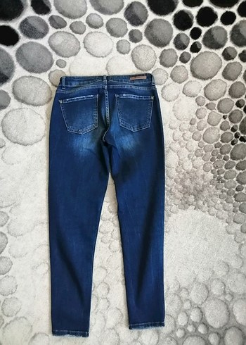 Diğer Kadın Mavi Dar Paçalı Kot Pantolon