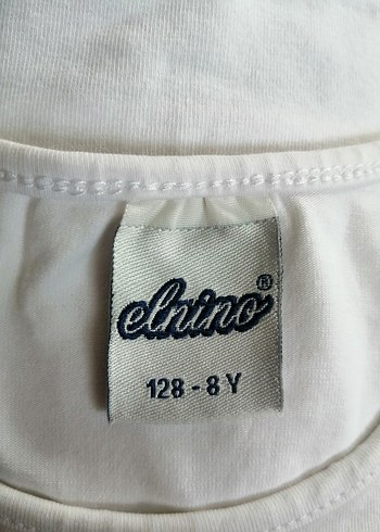 Beyaz Kız Çocuk Baskılı Tişört - Görsel 2