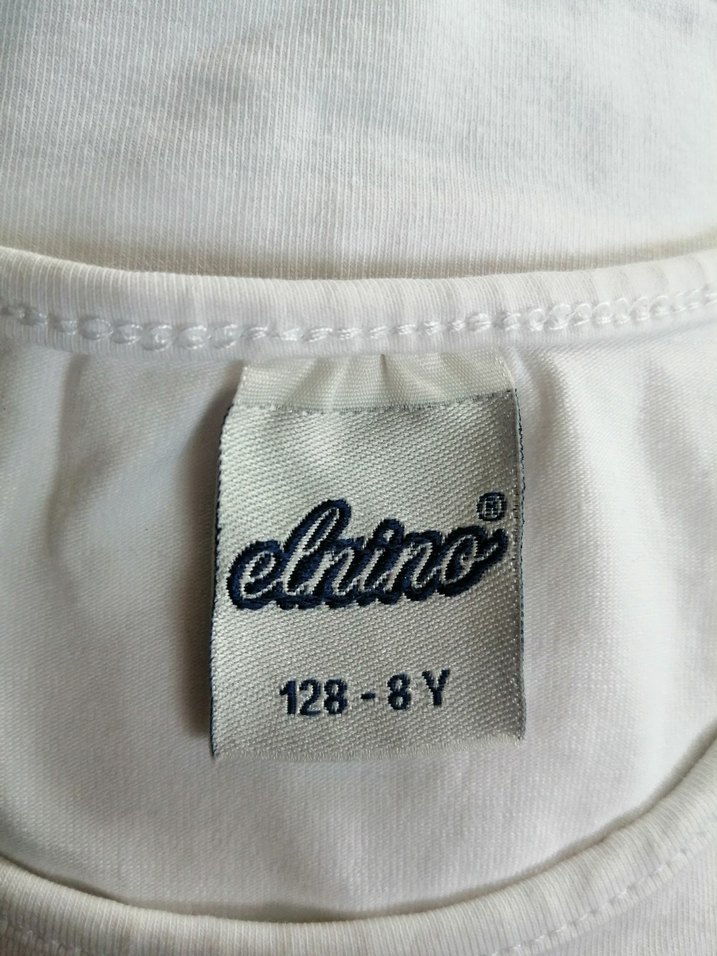 Beyaz Kız Çocuk Baskılı Tişört - Görsel 2