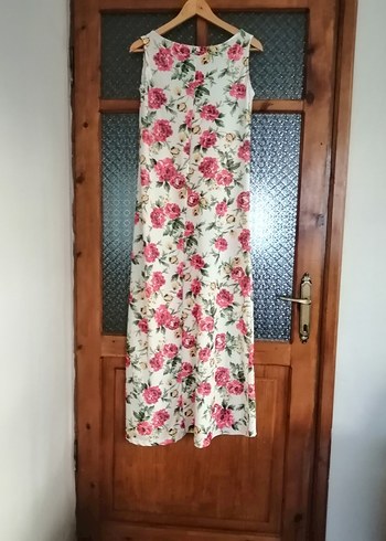 Çiçek Desenli Uzun Elbise - Görsel 2