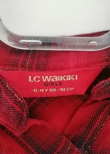 Kırmızı Ekose Desenli Uzun Kollu Kız Çocuk Gömlek - Görsel 3