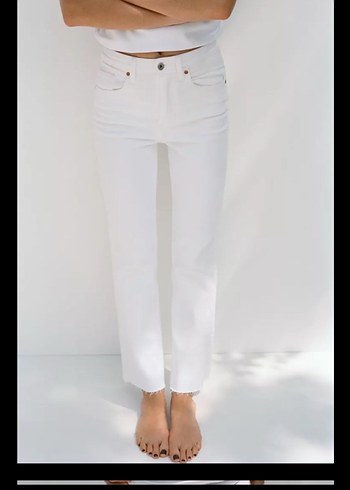 Zara Cropped Flare Kadın Jeans