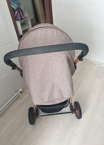 Kahverengi ve Gri Bebek Arabası - Görsel 6