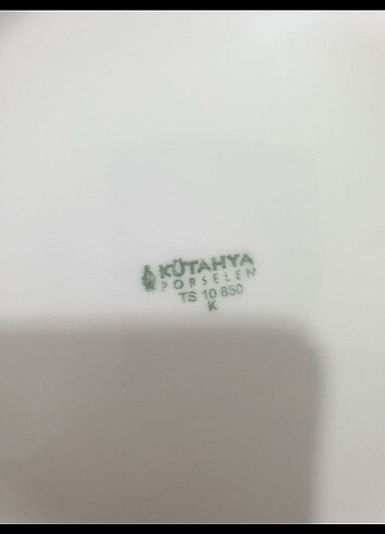 Kütahya Porselen 6 parca Kütahya porselen tabak