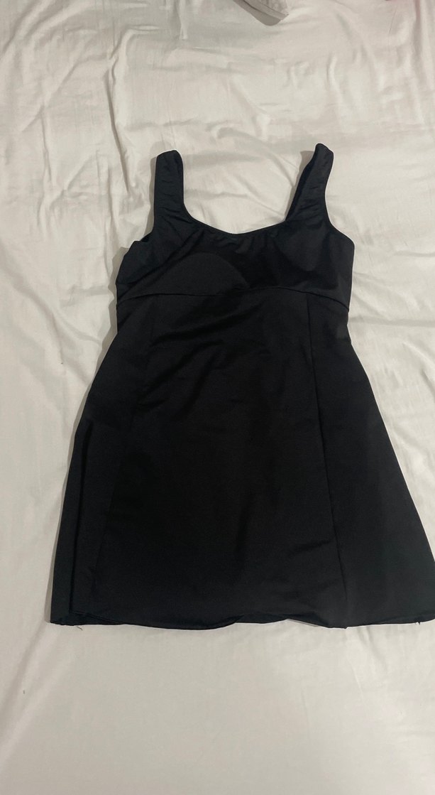 Chelly Siyah Mini Elbise Mayo - Görsel 3