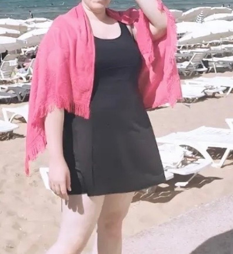 Chelly Siyah Mini Elbise Mayo - Görsel 4