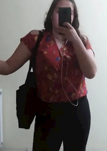 Renkli Çiçek Desenli V Yaka Bohem Bluz - Görsel 2