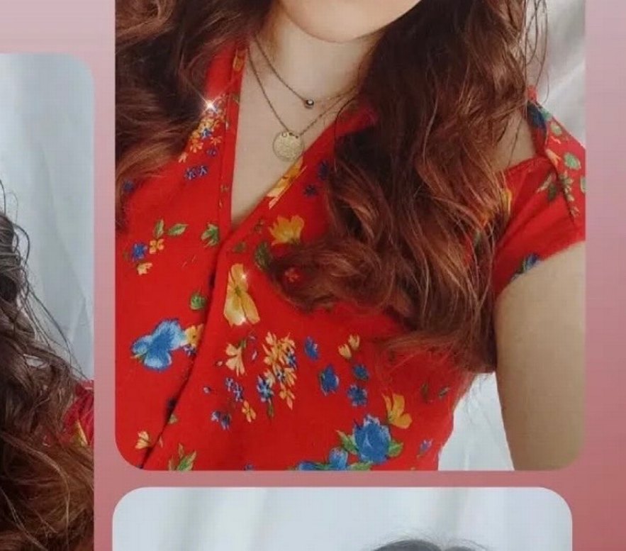 Renkli Çiçek Desenli V Yaka Bohem Bluz - Görsel 3