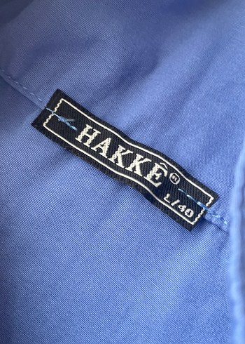 Mavi Kısa Kollu Keten Gömlek - Görsel 2